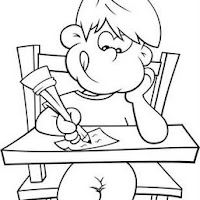  DIBUJOS  DE ESCRITURA  PARA  COLOREAR 
